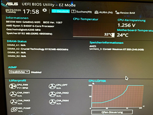 Asus b850m max - max, gaming