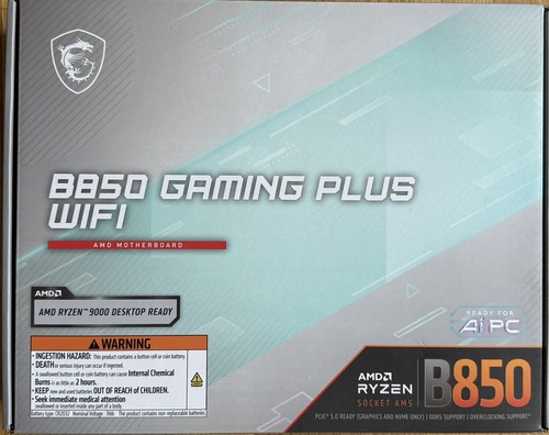 Msi b850 gaming - msi, plus